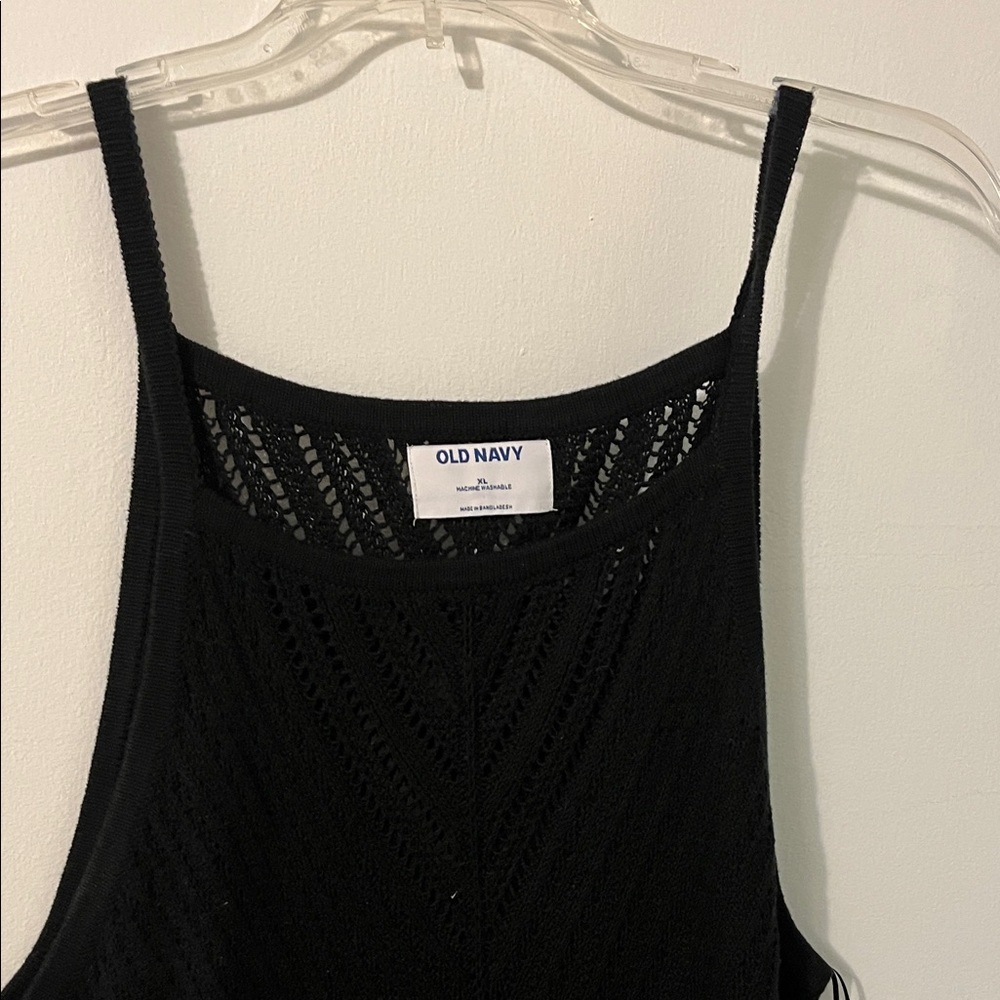 Old Navy Black Knit Tank Dress